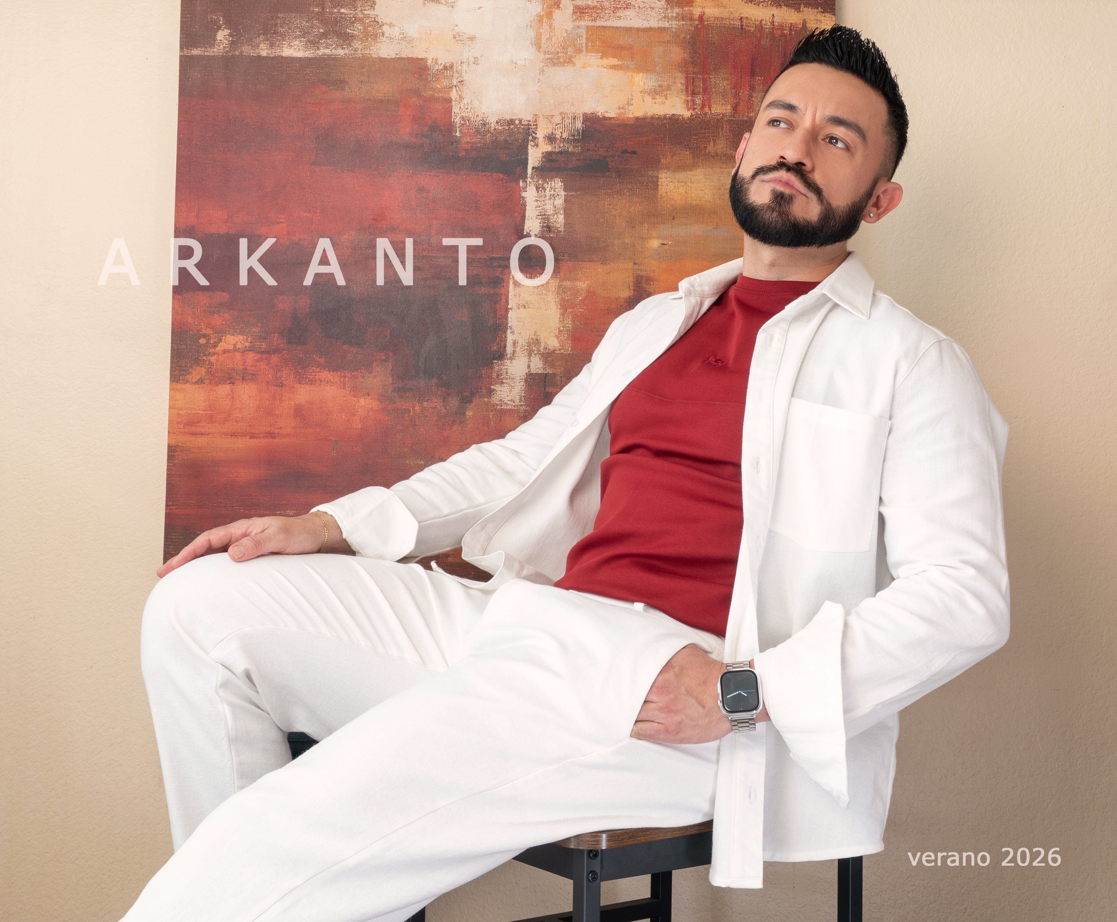 Camisa Algodon Manga Larga