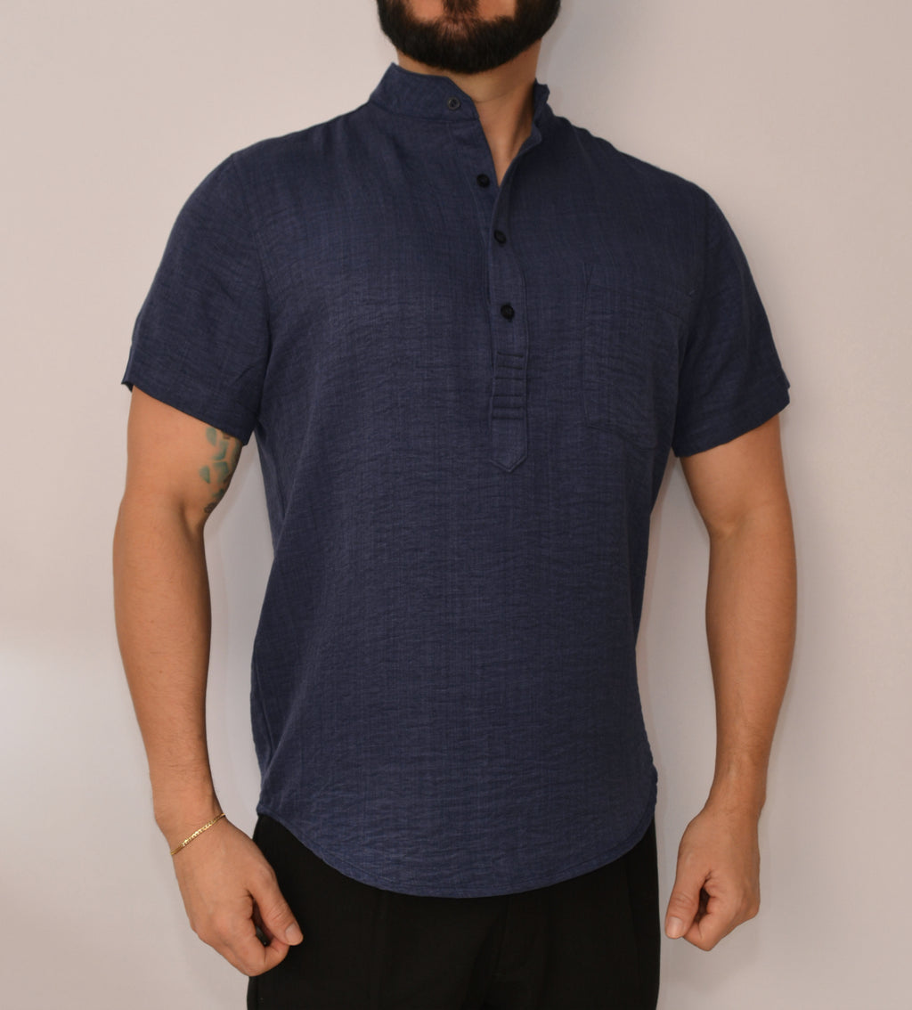 Camisa Relax Manga Corta MARINO