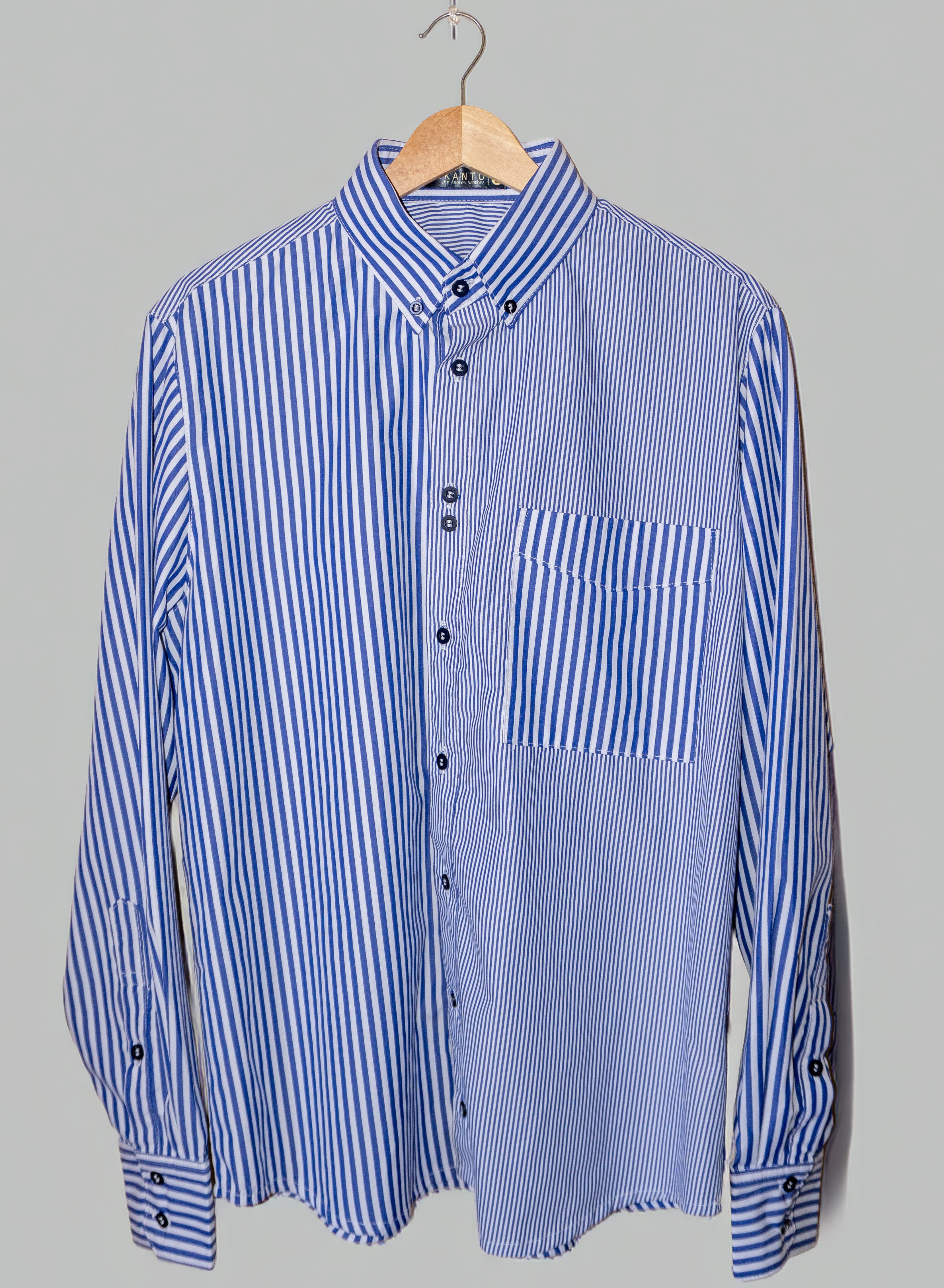 Camisa CRUCERO AZUL M. Larga