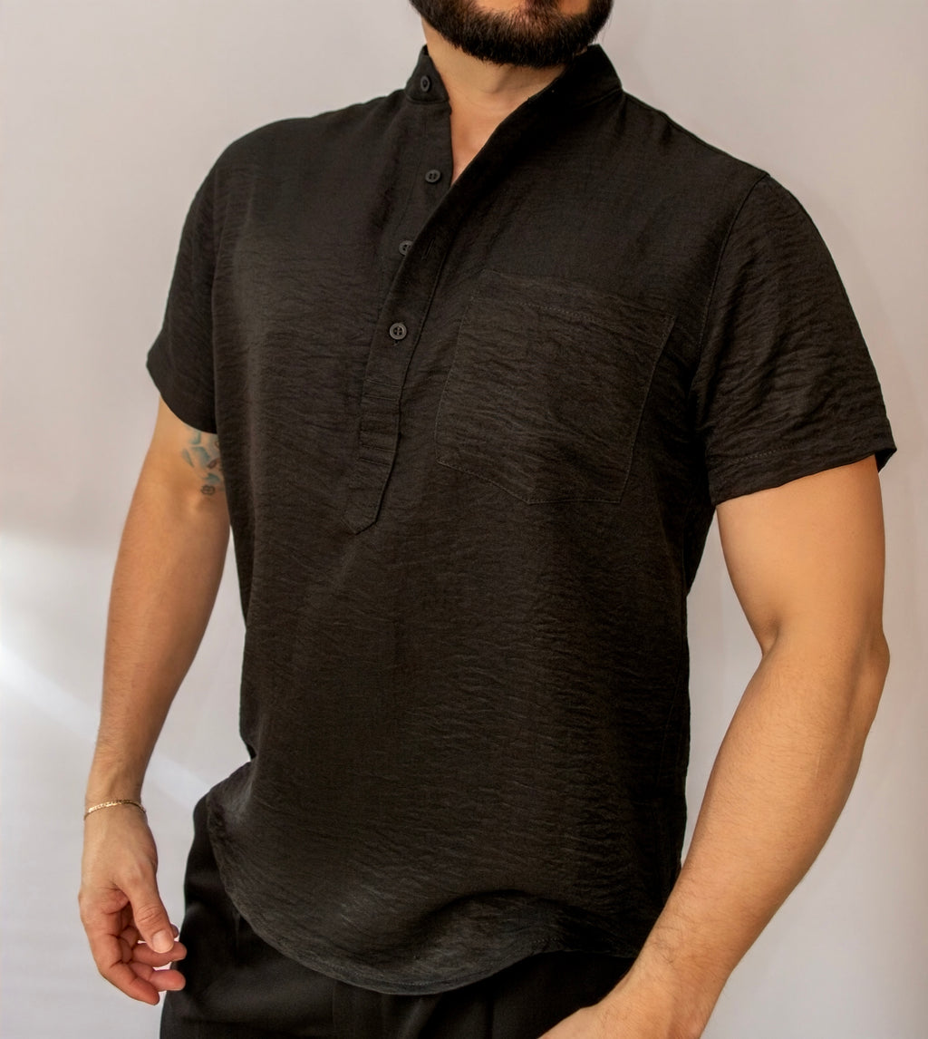 Camisa Relax Manga Corta NOCHE