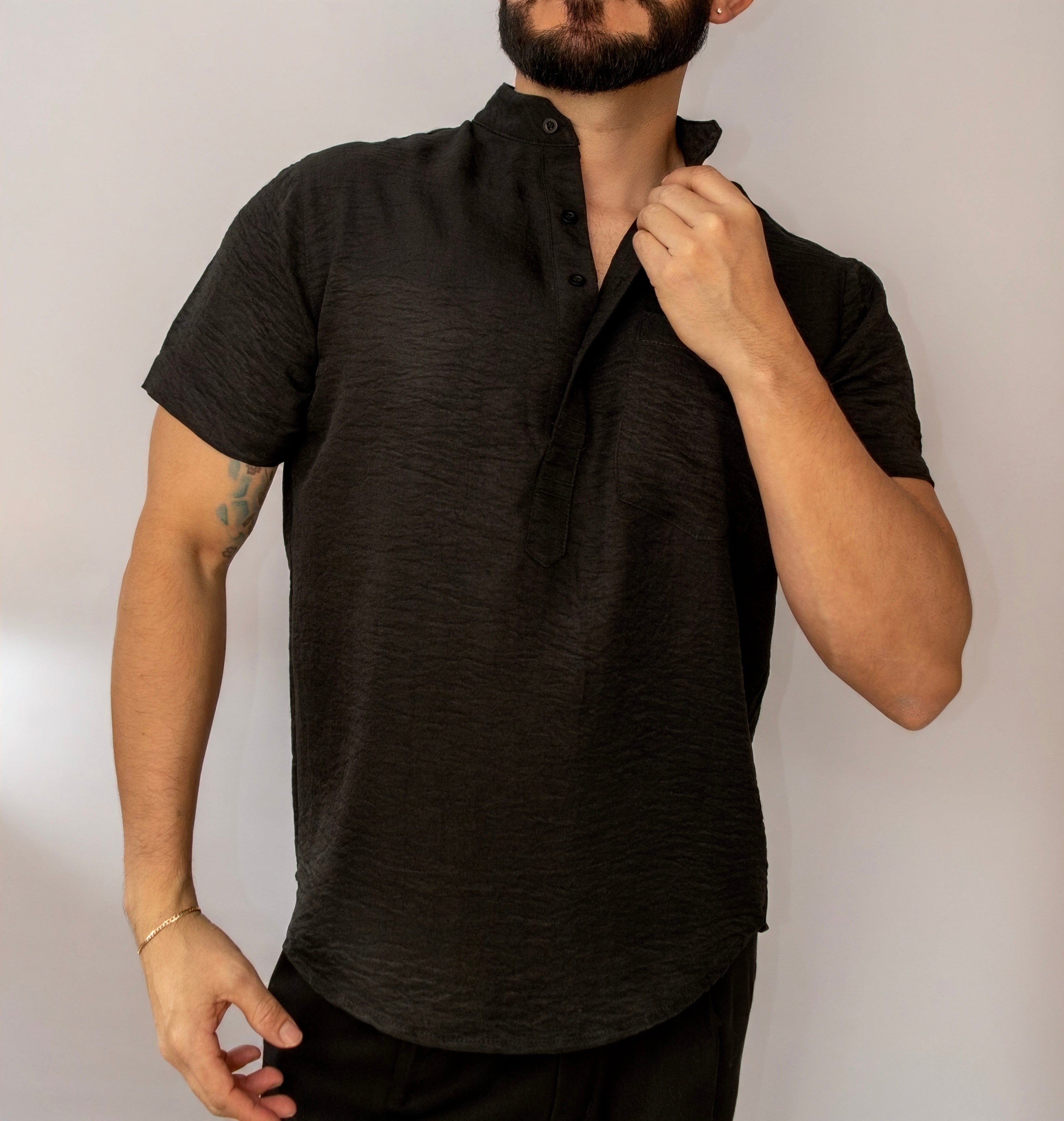 Camisa Relax Manga Corta NOCHE