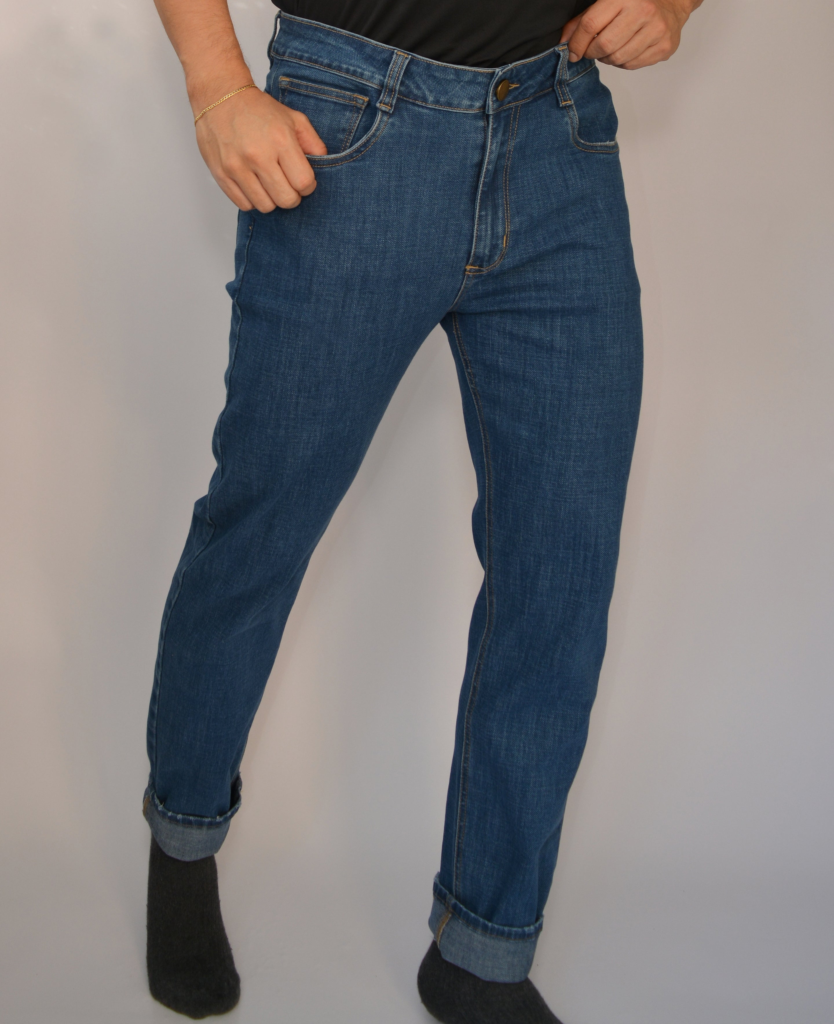 Jean Slim Taper AZUL MEDIO