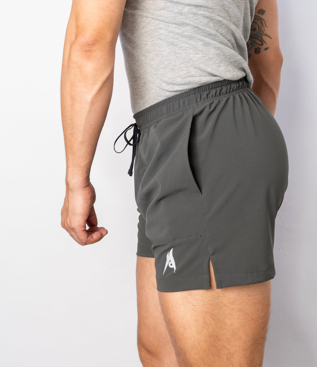 Pantaloneta Deportiva 5'' Unicolor GRIS