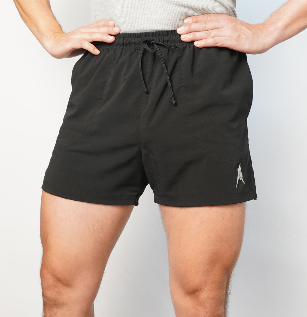 Pantaloneta Deportiva 5'' Unicolor NEGRO